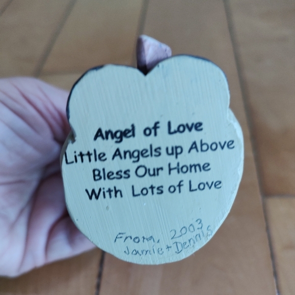 Charming Angel Figurine in Blue and Brown - Picture 6 of 6